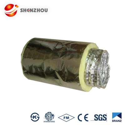 Glass wool insulated air conditioner flexible duct