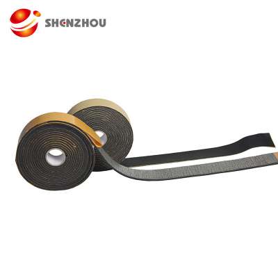 waterproof fireproof Rubber foam tape/ rubber foam sheet with adhesive